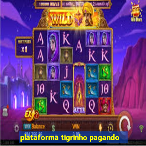 plataforma tigrinho pagando